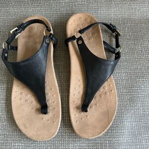 Vionic Walking Shoes Sz 9 Bone Tan Gray Excellent Supportive Orthotic